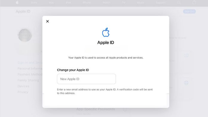 change apple id