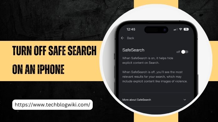 how to turn off safe search